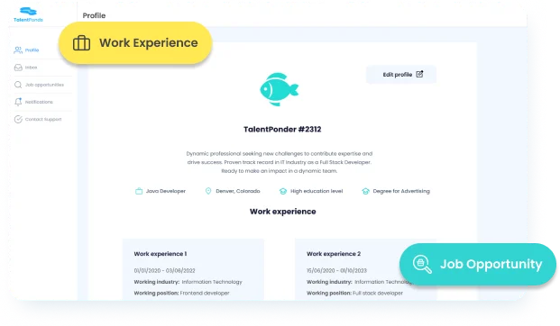 Job seekers can create comprehensive profiles highlighting their professional expertise, education...